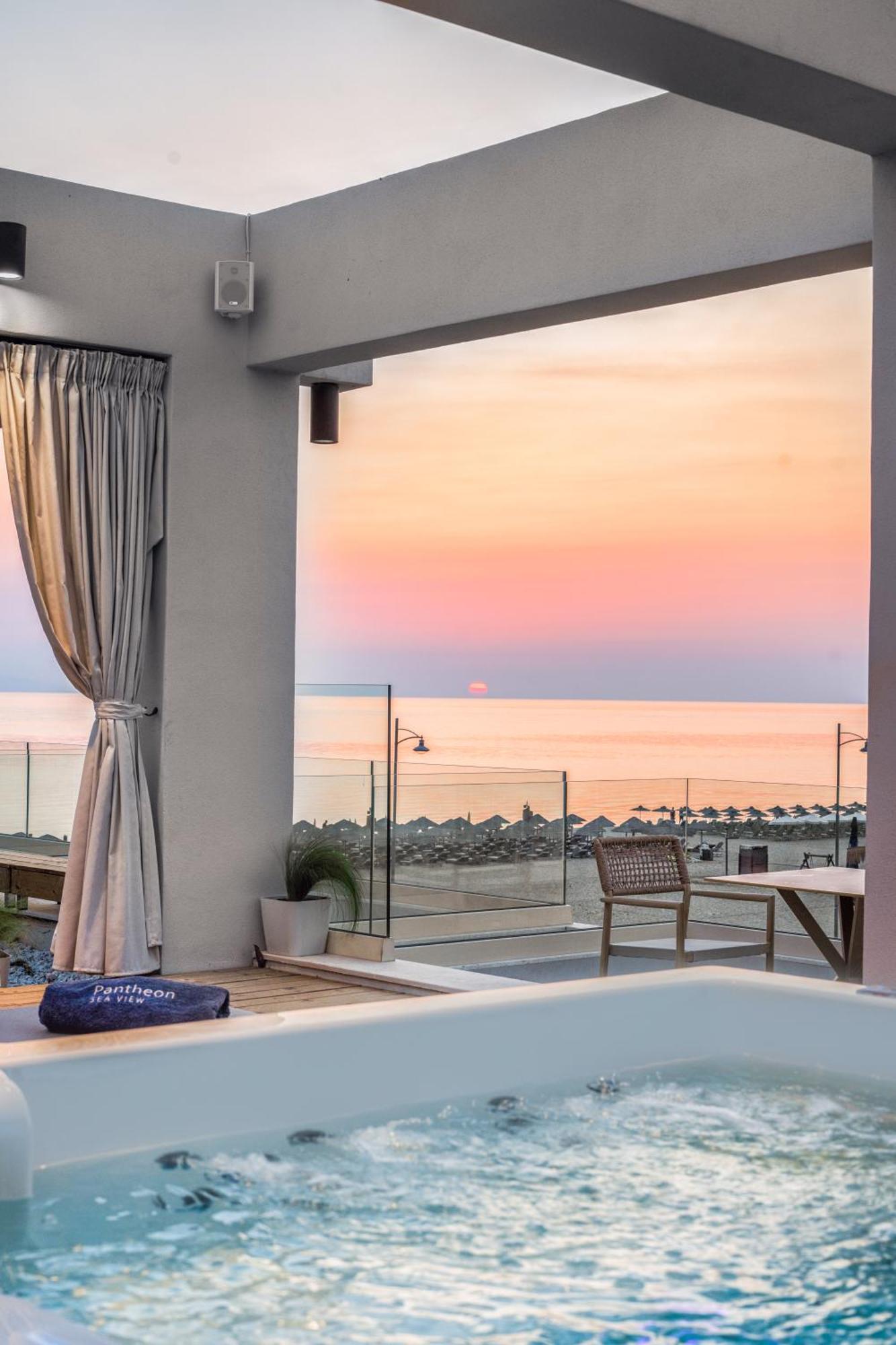 Pantheon Sea View Aparthotel Néoi Póroi Eksteriør bilde