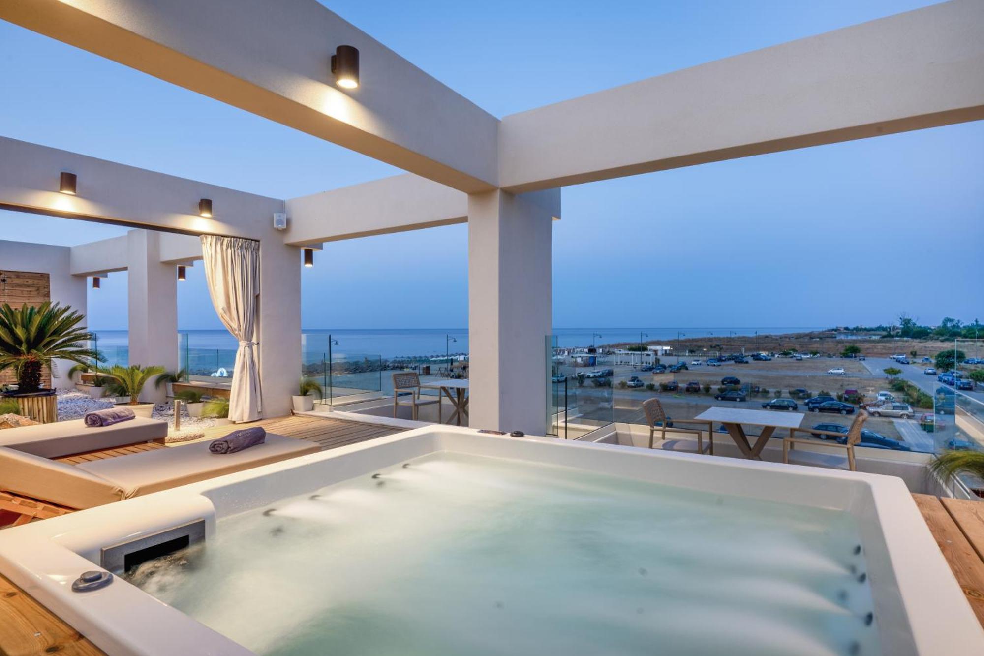 Pantheon Sea View Aparthotel Néoi Póroi Eksteriør bilde